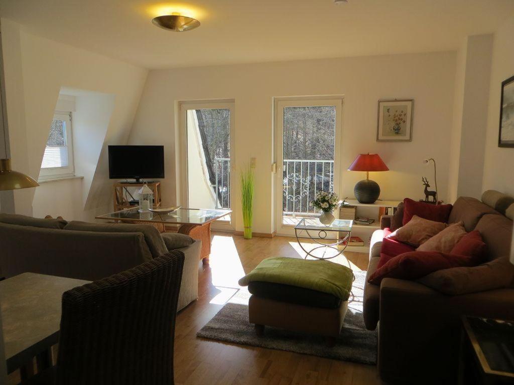 Weisses-Haus-Am-Kurpark-Fewo-Bergblick Bad Suderode Luaran gambar
